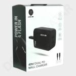 Greenlion 40w Dual PD Wall Charger  Black