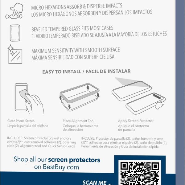 Insignia Anti-Reflective Glass Screen Protector for iPhone 15 Pro MAX