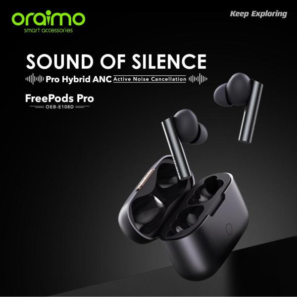 oraimo FreePods Pro ANC True Wireless Earbuds - Black