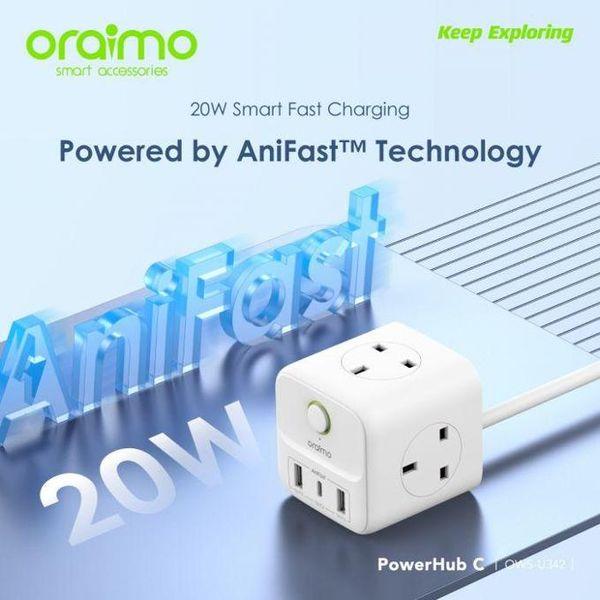 Oraimo PowerHub C 1.5M 6-in-1 Power Expansion Cube
