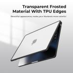 PC FROSTED CASE - TPU FRAME PROTECTION FOR MACBOOK AIR 13 - White