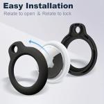 Protective Case for Airtag with Keychain, Scratch-Resistant Airtag Cover