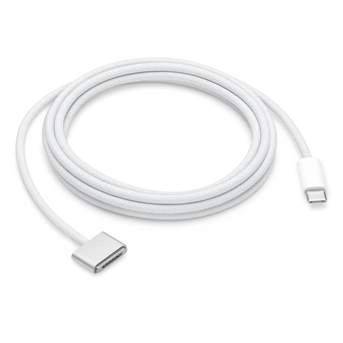 Apple USB-C to Magsafe 3 Cable 2M - Threaded - Authentic - cable only - Silver- Used