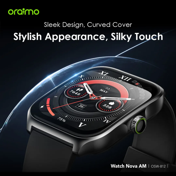 ORAIMO - Watch Nova AM 2.01 inch AMOLED Screen Curved Cover Smart Watch