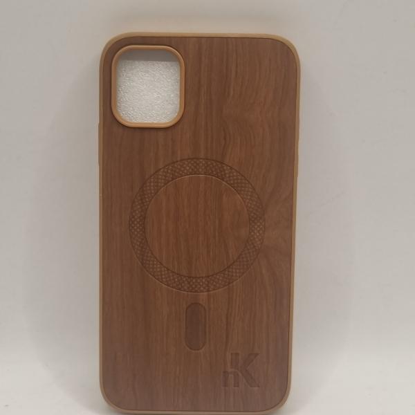 wooden MagSafe case for iPhone