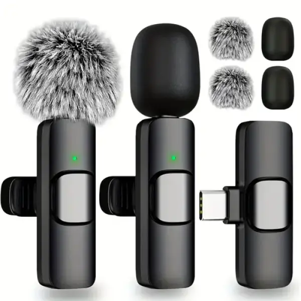 2-in-1 Professional Wireless Microphone with Charging Case
