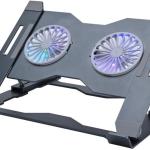 Laptop Stand with dual fan cooling - Gray