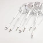 Lightning To 3.5mm Aux Audio Wire Control Cable White