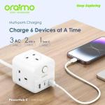 Oraimo PowerHub C 1.5M 6-in-1 Power Expansion Cube