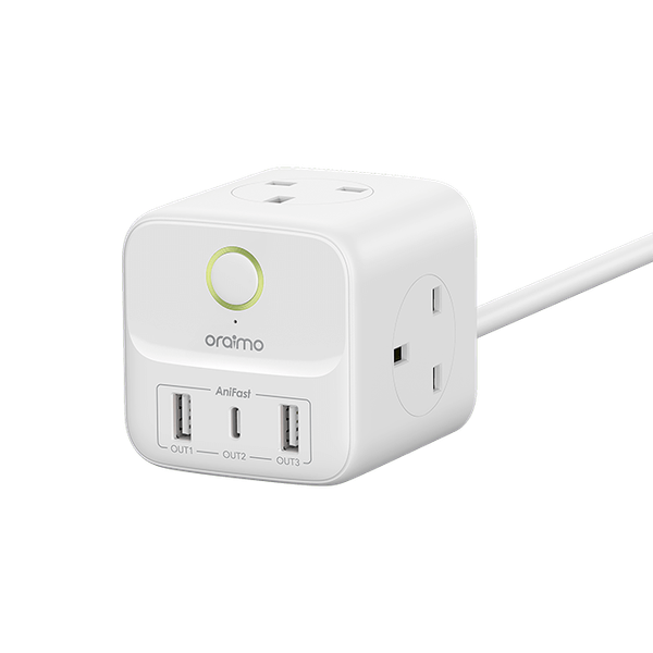 Oraimo PowerHub C 1.5M 6-in-1 Power Expansion Cube