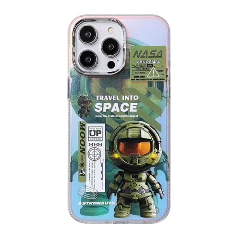 iPhone Fluorescent Laser Astronaut case