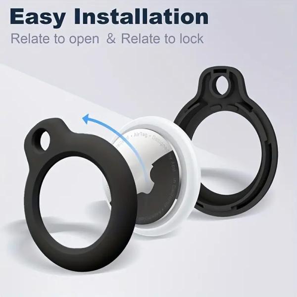 Protective Case for Airtag with Keychain, Scratch-Resistant Airtag Cover